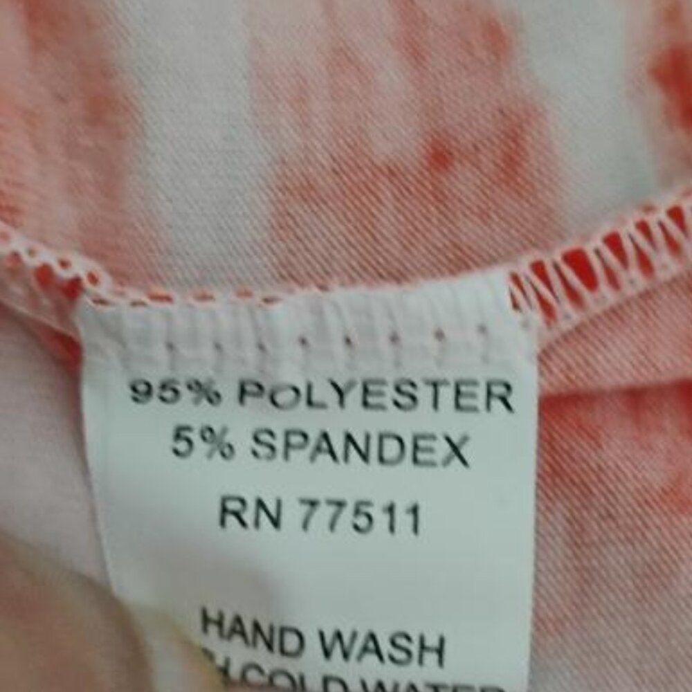 Jessica Taylor Red/White Tie Dye Maxi Beach Size XL NWT - Picture 8 of 9